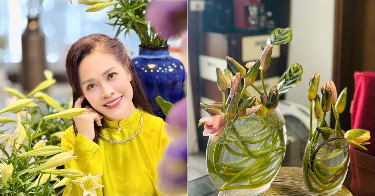 Nữ BTV VTV cắm hoa ngập nhà, loài hoa đỏng đảnh "ngủ gục" cũng không làm khó được bà mẹ 2 con