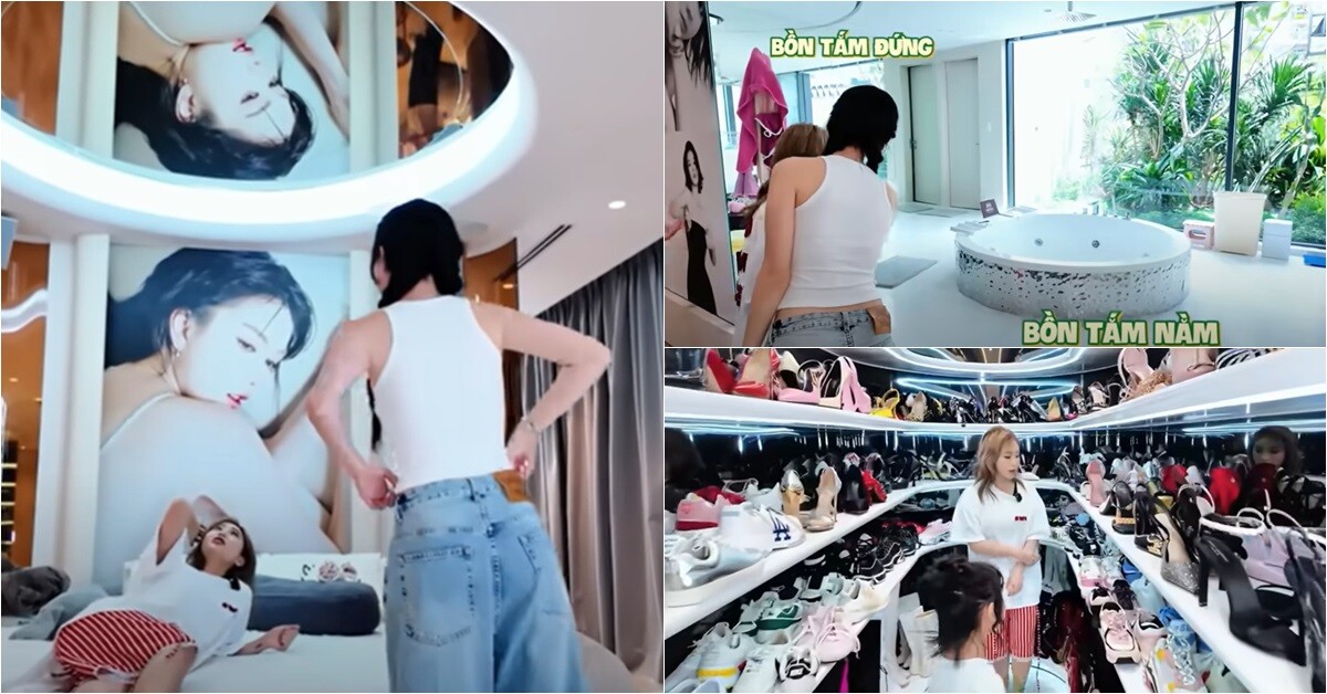 Phòng riêng của Ngọc Trinh trong biệt thự 50 tỷ: Có ghế tình yêu, gương chiếu thẳng xuống giường, phòng tắm không cửa