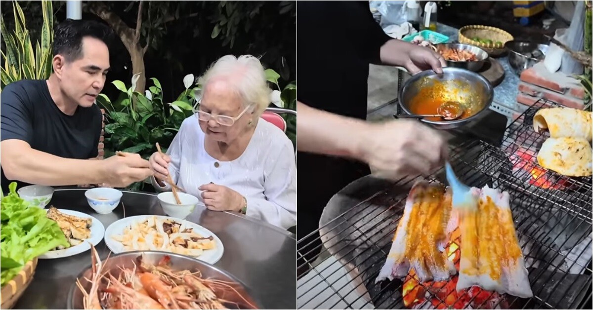 Bữa ăn thơm nức của diễn viên 52 tuổi chưa vợ - Trung Dũng và mẹ ruột ở căn nhà bình dị