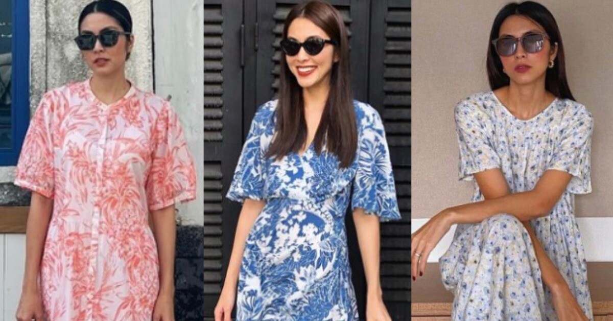 Xuống phố sáng thứ 7 với váy hoa sặc sỡ như Tăng Thanh Hà, mặc sao để trông điệu đà mà không sến
