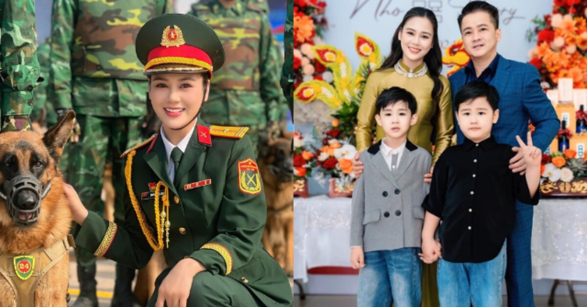 Nữ diễn viên là Thiếu tá quân đội sinh 2 con với chồng NSƯT, đặt tên cho con họ Đới hiếm nhất nhì Việt Nam