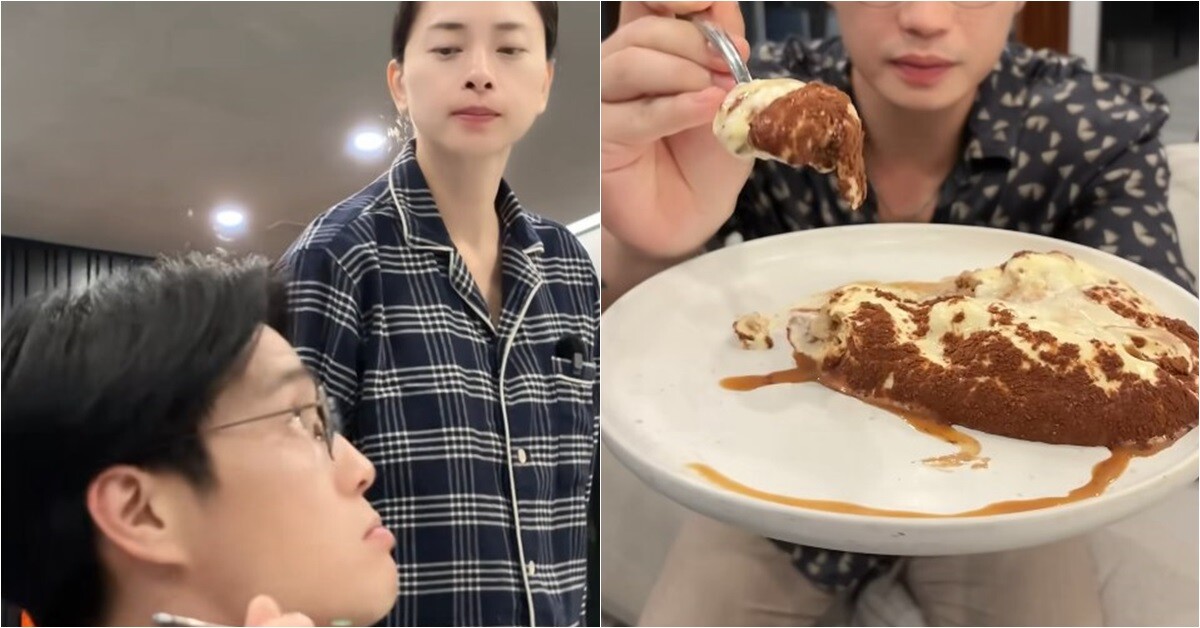Chồng Ngô Thanh Vân bị "bắt quả tang" khi định trốn vợ bầu ăn khuya với bánh ngon tự làm