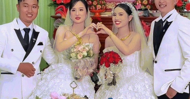 Chị gái lấy chồng, em trai cưới vợ cùng ngày, đám cưới nhiều điều thú vị