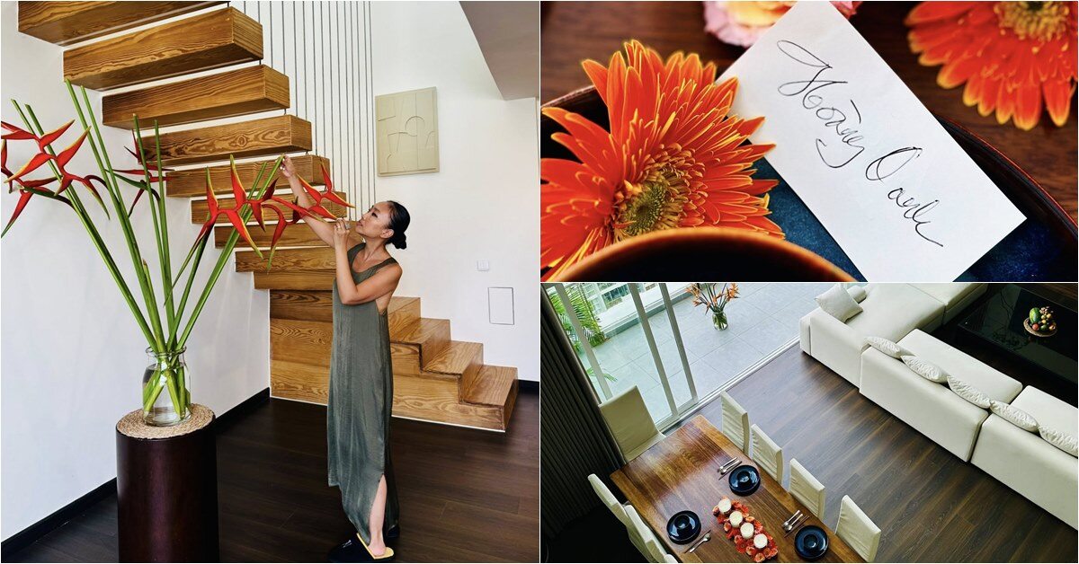 Khối tài sản của "chị đẹp" lấy chồng Tây 1m9, mời hội chị em tới nhà mới mà cầu kỳ hơn cả nhà hàng