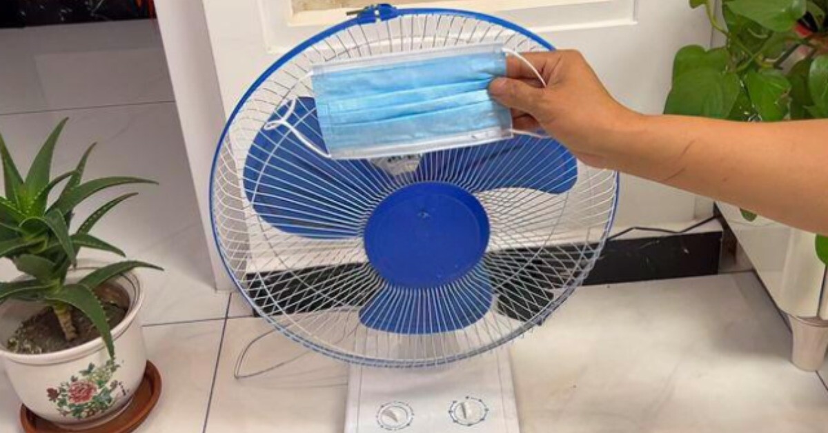 Vì sao nhiều người hay treo khẩu trang trước quạt? Biết lý do tôi liền làm theo và cái kết bất ngờ