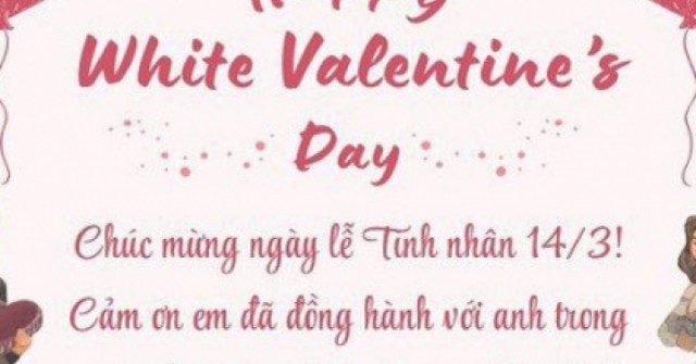 Những lời chúc ngày Valentine 14/3 - Valentine trắng tặng vợ chồng