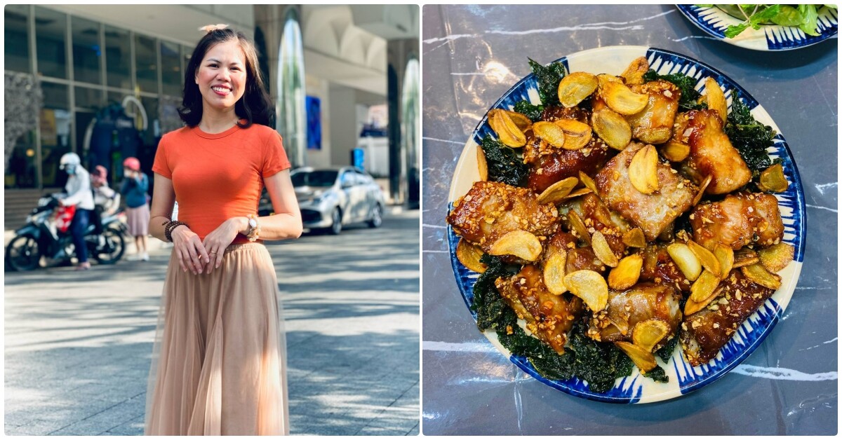 Làm sườn xào chua ngọt mãi cũng chán, đem cháy tỏi được món vừa ngon lại đánh bay nồi cơm