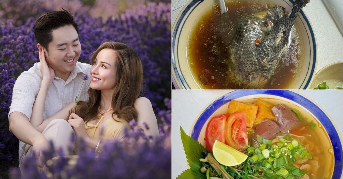 Chồng kém tuổi của Hoa hậu Diễm Hương nấu nướng phục vụ vợ bầu, em bé trong bụng "khó tính" cỡ nào cũng chiều