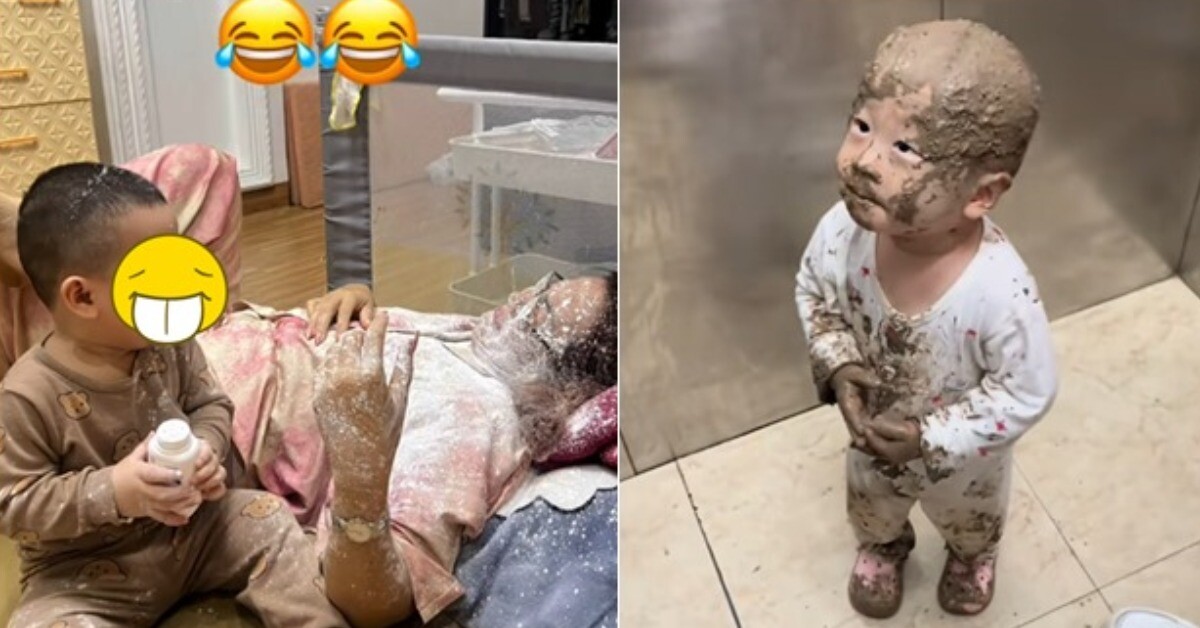 Mới nửa tháng, khối nghỉ hè đã khiến bố mẹ "thở oxi" kêu cứu vì 1001 kiếp nạn: Hết tắm bùn đến lấy mỡ lợn bôi đầu
