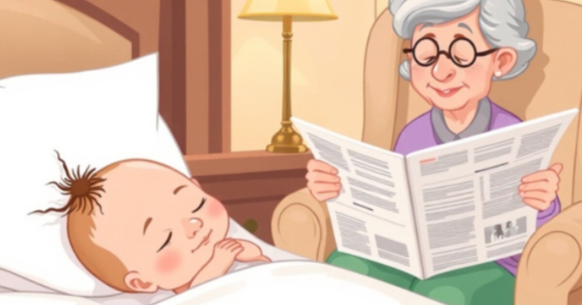 Trong 10 giây, người tinh tế mới nhận ra lỗi sai của bà ngoại khi chăm cháu sơ sinh ở bức hình