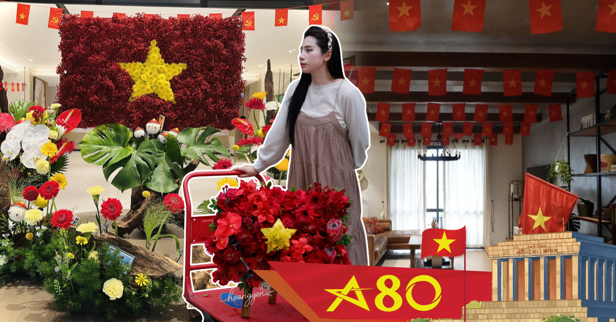 Hội mẹ đảm mạnh tay chi tiền triệu dựng "góc yêu nước" dịp 2/9, biến nhà thành không gian ngập tràn sắc cờ hoa