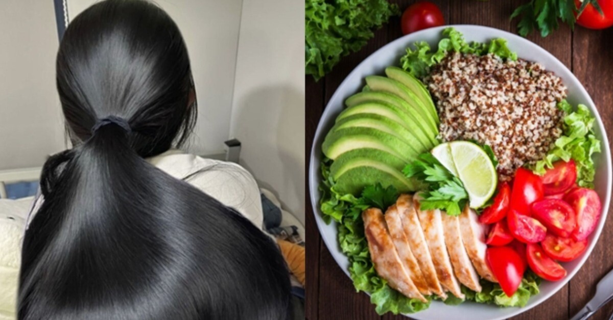Muốn có mái tóc dày mượt như dòng suối mà không tốn kém, chị em áp dụng công thức "tăng 6 giảm 6" mỗi ngày